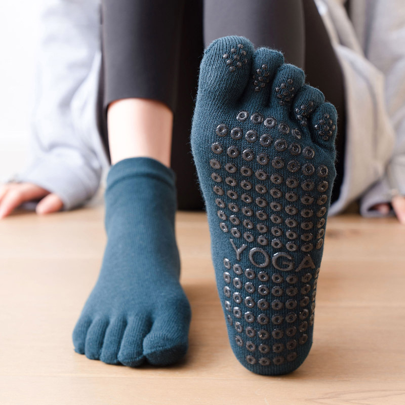 No Show Sock Women - Calcetines antideslizantes de Pilates para mujer,