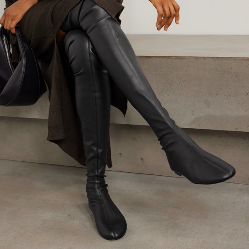 Botas largas hasta el muslo de - Boot Sock Slouchy reseña y precio