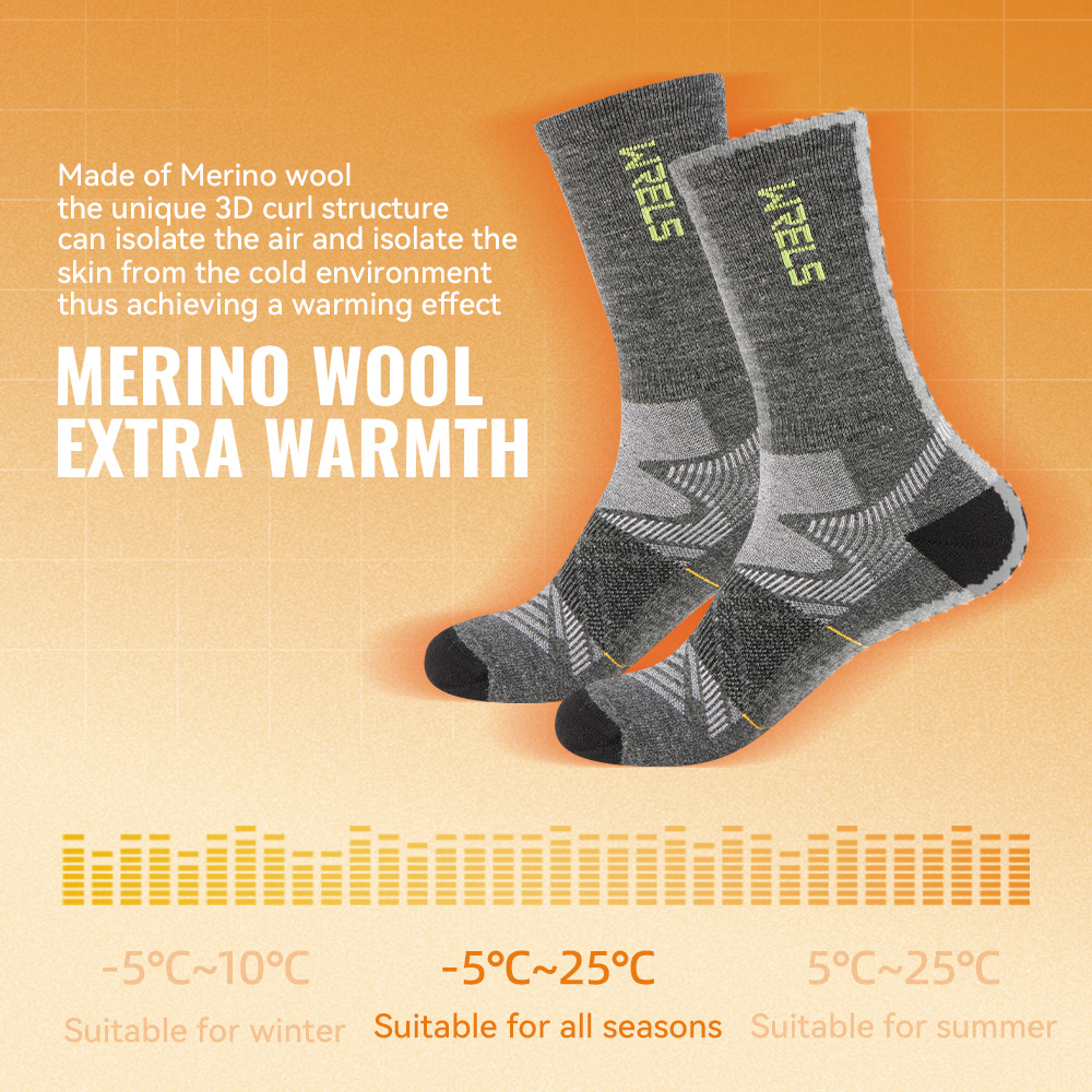 WRELS Calcetines de senderismo - Wool Hiking Sock reseña y precio