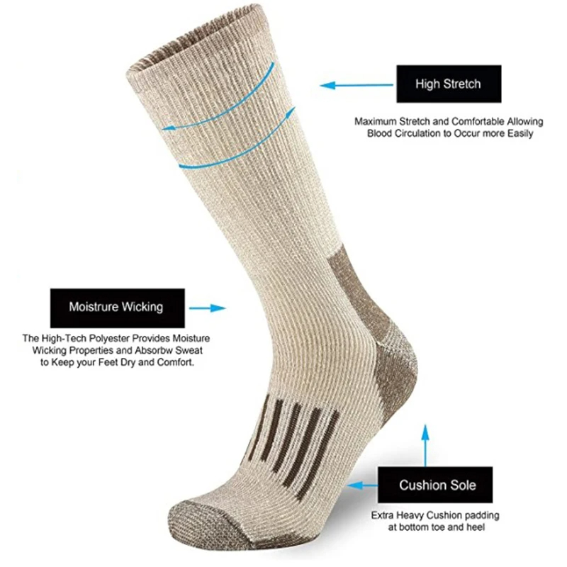 Calcetines de Lana 80%, Calcet - Wool Hiking Sock reseña y precio