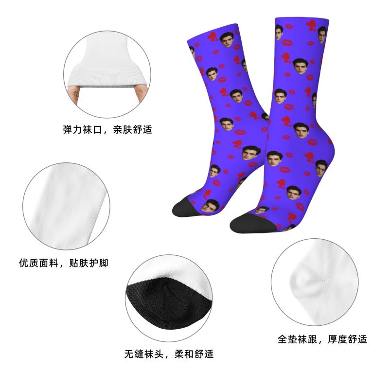 Foto de cara personalizada con - Dress Sock Men reseña y precio